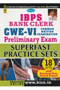 IBPS Bank Clerk - CWE  VI Preliminary Exam Superfast Practice Sets
